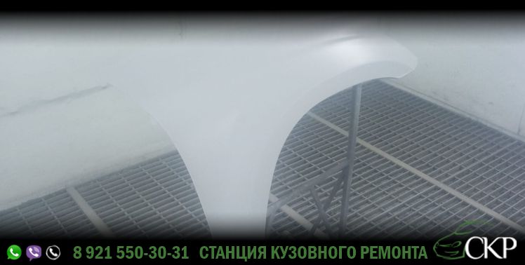 Ремонт крыши, замена капота и крыльев на Мерседес Джи Эль 350 (Mercedes GL 350) в СПб в автосервисе СКР.